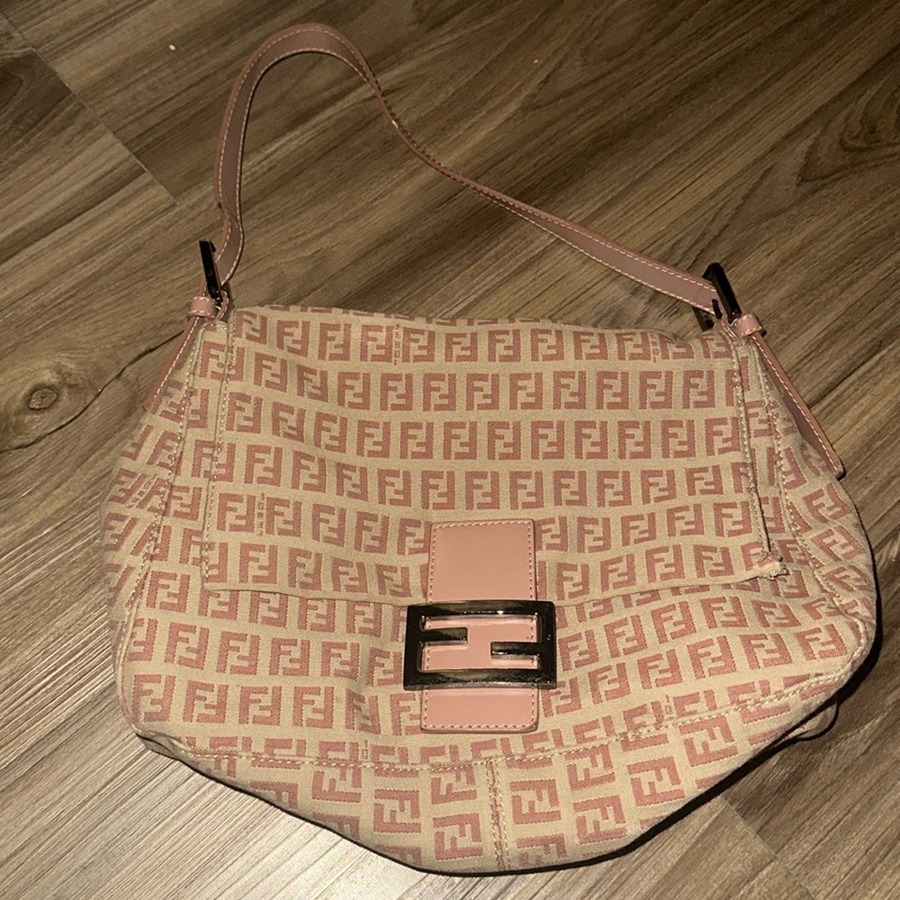 Fendi Zucca Mama Baguette Shoulder Bag
